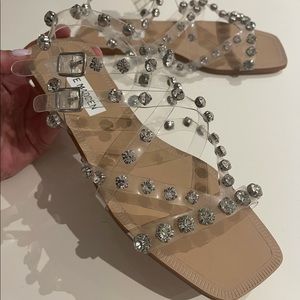 Studded sandal, Joly Clear